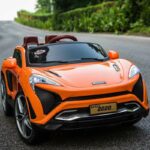 12V7A Double Open Door Child Electric Car Four-Wheel Drive 2.4G Bluetooth Remote Control Can Sit People Music Swing Toy Car 1
