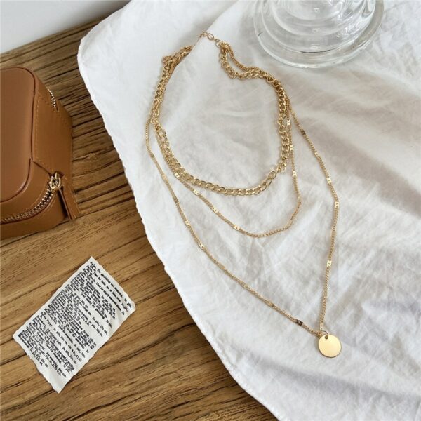 Vintage Necklace on Neck Gold Chain Women's Jewelry Layered Accessories for Girls Clothing Aesthetic Gifts Fashion Pendant 2