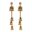 Women's Retro Big Gold Jhumka Earrings Indian Jewelry Classic White Beads Long Chain Tassel Dangle Earrings Hangers 18
