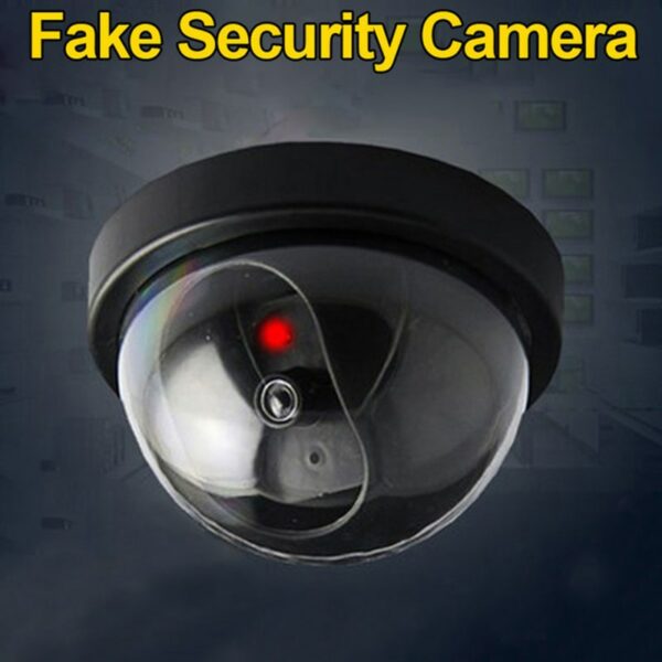 Dome Simulation Burglar Alarm Camera Indoor Fake Dummy Webcam Outdoor Surveillance Camera LED Light Emulate CCTV For Warning 6