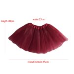 15Inch Length Classic Women's Tulle Skirts Elastic Tutu Skirts Solid Color High Waist Sweet Toddlers Ballet Skirt Blue Pink Rose 5