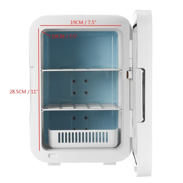 15L DC12-24V/AC220V Car Home Auto Refrigerator Dual Core Freeze Heating Food Fruit Storage Fridge Cooler for Home Travel Camping 6