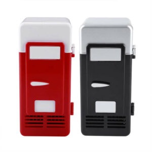 LED Mini USB Portable Refrigerator USB Refrigerator Drinks Beverage Cans Refrigerator and Heater 1