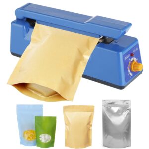 Electric Heat Sealing Machine Heat Sealer Hand Press Vacuum Food Plastic Bag Impulse Sealer Packaging Machine for Home Kitchen 1