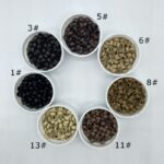 3000 pcs/Lot 4.0*2.7*2.5 mm Black nano micro rings copper micro beads For Nano Ring Hair Extensions 7 color in stock 1