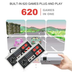 Handheld Retro Video Game Console Mini Game console Built-in Classic 620 NES games for 4K TV HDMI-Compatible/AV Game Player 2