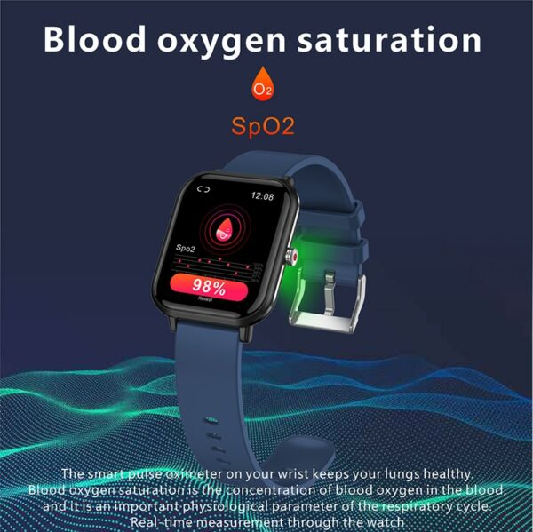 2021 Newest Smartwatch Body Temperature Detection Fitness Tracker Watches Bluetooth Weather Forecast IP68 Waterproof Smart Watch 6