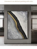 New Abstract Art Decorative Mural Canvas 100% Handmade Customizable Oil Painting Living Room Hotel Restaurant Hanging Picture 5