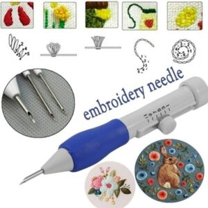 ABS Plastic DIY Magic Embroidery Pen Set DIY 1.3mm 1.6mm 2.2mm Punch Needle Knitting yarn Knitting needles set Sewing Accessorie 2