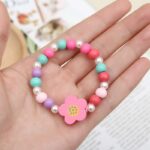2pcs/Set Fashion Natural Wood Beads Jewelry Cute Animal Pattern Necklace Bracelet For Children Party Jewelry Girl Birthday Gift 3
