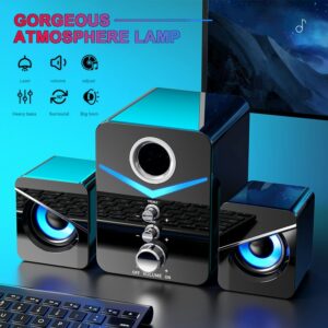 Computer Speaker 4D Surround Sound Mini Subwoofer Music Speaker For Laptop Notebook PC Phone Stereo Bluetooth Loudspeaker 1