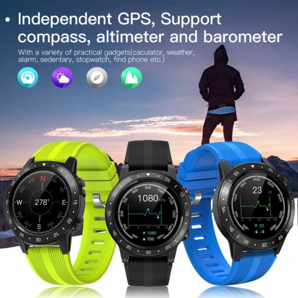 2022 Smart Watch Men and Women GPS Smartwatch and SIM Card Fitness Compass Heart Rate and Blood Pressure Monitoring Sports Watch 4