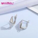 Real 100% 925 Sterling Silver Findings Earrings Leverback Earwire Fittings Components Accessories Handmade Supplies 5