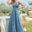 Gorgeous Sequins Prom Dress O-Neck Women's Charming Floor Length Sleeveless Ever Pretty 2022 Evening Dresses Vestidos De Gala 6