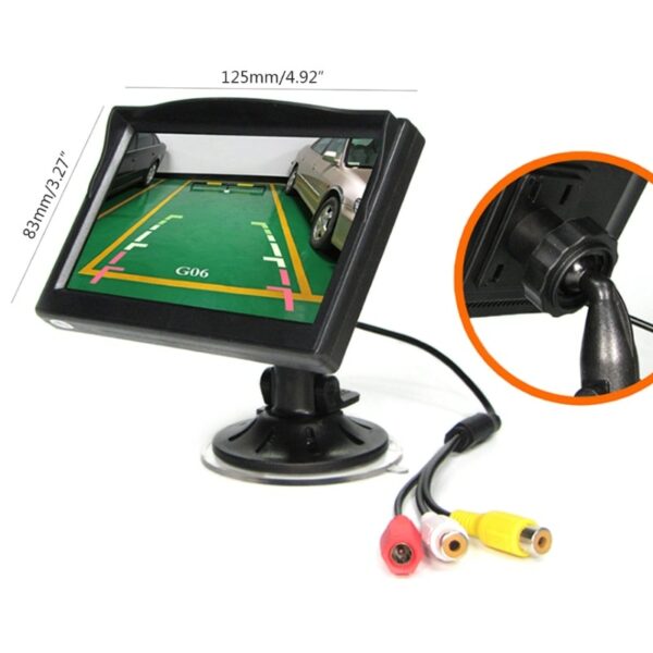 X7AE High Definition Monitor Display Car Rear View Camera Reverse LCD Screen Car Reversing Parking Backup Image Camera 1