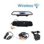 Car Styling Wireless 4.3 inch Car Rear View Mirror Car Monitor Display for Rear view Reverse Backup Camera Car TV Display Wifi 1