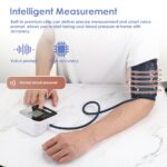 Electric Upper Arm Blood Pressure Monitor Digital Heart Beat Rate Pulse Meter Voice Alarm Automatic Home Blood Pressure Meter 4