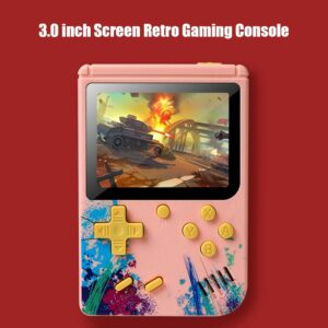 G5S Built-In 500 Games 3.0-inch Color Screen Retro Electronic Game Console Handheld Portable Classic Game Players Support FC 2