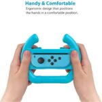 2PCS ABS Steering Wheel Handle Stand Holder Left Right Joy-Con Joycon For Nintendo Switch OLED Controller Wheels Accessories 3