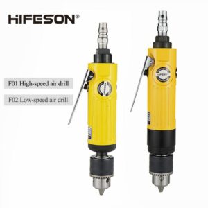 HIFESON 3/8” Powerful Pneumatic Straight Air Drill Deceleration Large Torque Air Drill Drilling Machine Tapping Machine  10mm 1