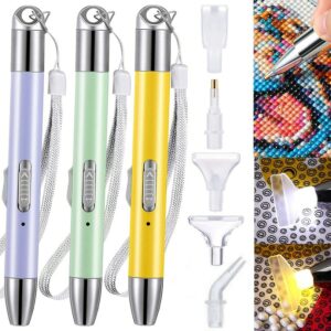 Upgrade Style USB Charge Diamond Painting Pen LED Drill Pen 5D Diamond Painting Tools with 2 Light Modes No Need USB Cable 1