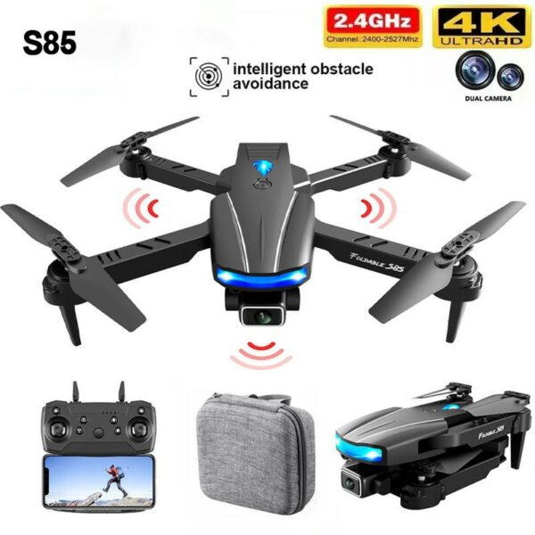 S85 Pro Drone Mini Drone With Camera 4K HD Dual Camera Wifi  Infrared Obstacle Avoidance Rc Helicopter Quadcopter DRONE Toy Gift 1