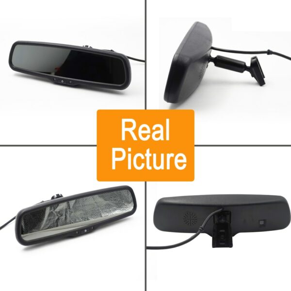 No.1 Bracket 4.3 inch Car HD Rearview Mirror Monitor Auto Brightenss Change LCD Auto Dimming Night Vision Reversing Camera 4