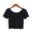 2021 NEW Women Basic Simple All-match Solid Color Stretch T-shirts 1PC Short Navel Top Ladies Short Sleeve O neck Sexy Crop Top 9