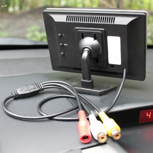 1 Pc Auto Car 5 inch LCD HD Screen Monitor Suction Cup Parking Camera Vehicle Car Rearview Reverse Backup Camera 5