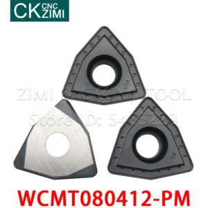 WCMT080412-PM Cutter tungsten carbide Turning CNC tool U drill carbide insert WCMT 080412 PM for steel stainless steel cast iron 1
