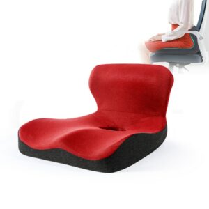 "L" Shape Memory Foam Orthopedic Cushion Comfort  Ergonomic Design Back Coccyx Pillow for Car Seat Office Chair Pain Relief 2