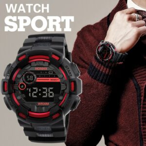 Men's Sports Digital Watches Chronograph Waterproof Stainless Business Wristwatch Male Clock Electronic Military Wrist Watch Men 1