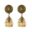 Women's Boho Vintage Ethnic Indian Jhumka Earrings 2020 Gold Small Bell Tassel Flower Carved Drop Dangle Earrings Gypsy Jewelry 12