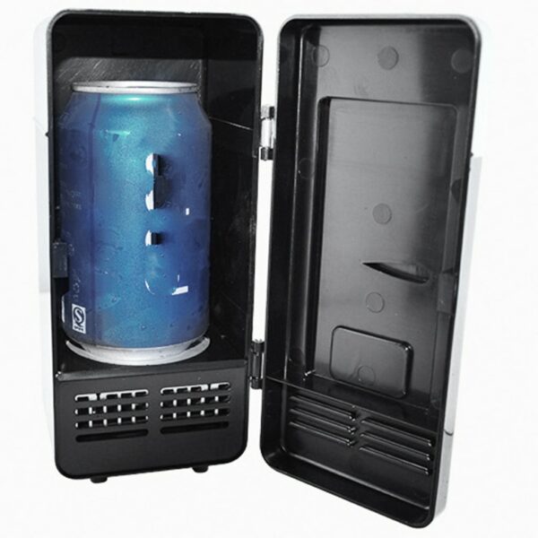 5V USB Mini Fridge Mini Car Refrigerator Multi-Function for Home Travel Drink Cooler Dual-use Box Cooler Warmer Refrigerator 2