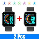 Y68 Smart Watch Men 2021 Smartwatch Heart Rate Blood Pressure Sleep Motion Tracking Monitoring Smart Bracelet for Android IOS 1