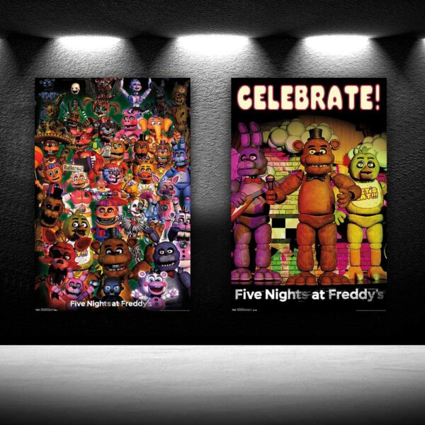 FNAF-Ultimate Group Game Professional Merchandise Decorative HD Painting Canvas Print Wall Art Living Room Posters Bedroom 1