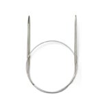 1piece 43/60/80cm Sweater Knitting Needle Stainless Steel Ring Needle Weaving Circular Knitting Needlework Kits DIY Knitted Tool 1