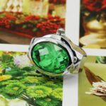 Fashion Women Ring Watch Elliptical Stereo Flower Ladies Clamshell Watches Adjustable Rings Quartz Watches LL@17 4