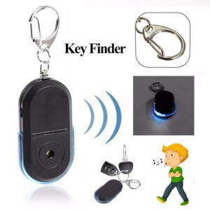 New Mini Wireless Smart Anti-Lost Device Alarm Key Locator Finder Keychain Anti Lost Whistle Sound With LED Light Sensor 1