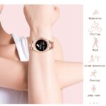 Bluetooth Call Smart Watch Women Heart Rate Blood Pressure Monitor Music Player Custom Dial Ladies Smartwatch For HUAWEI Xiaomi 5