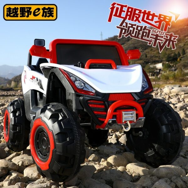 Children's Electric Car Four-wheel Drive Four-wheel Off-road Car Truck Child Baby Toy Car With Remote Control Stroller 3