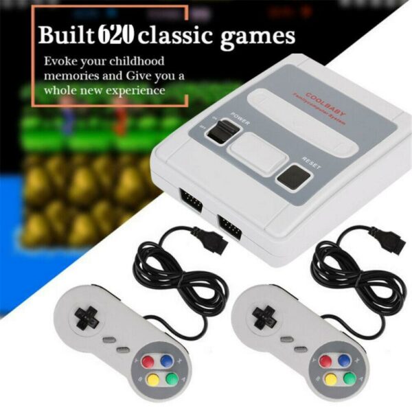 2021 New Retro Super Classic Game Mini TV Family TV Video Game Console Built-in 620 Games Handheld Gaming Player Gift 2
