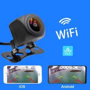 WIFI HD Car Reverse Camera Wireless Car Rear View Camera for IOS Iphone and Android Phone With Video Recording Function 1