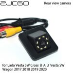 ZJCGO Car Rear View Reverse Backup Parking Reversing Camera for Lada Vesta SW Cross ВАЗ Vesta SW Wagon 2017 2018 2019 2020 1