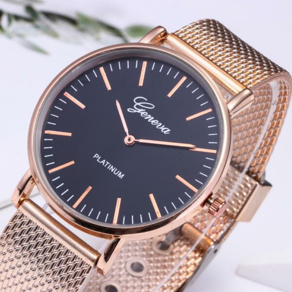 Geneva Watch Simple Ultra-Thin Silicone Mesh Strap Watches Unisex Business Sale Fashion Men For Women Clock Orologio Donna Reloj 6