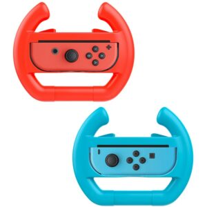 2PCS Nintend Switch ABS Steering Wheel Handle Stand Holder Left Right Joy-Con Joycon For Nintend Switch NS NX Controller Wheels 1