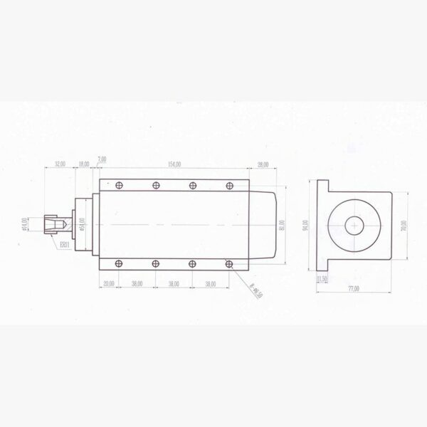 New Powerful 1.5kw Air Cooled Spindle Motor For CNC Machine Tool Replacement Part 6