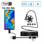 7.0mm Endoscope Camera HD Mini USB kamera 10m 6LED Cable Waterproof Flexible Inspection Borescope For Android Phone &PC 1