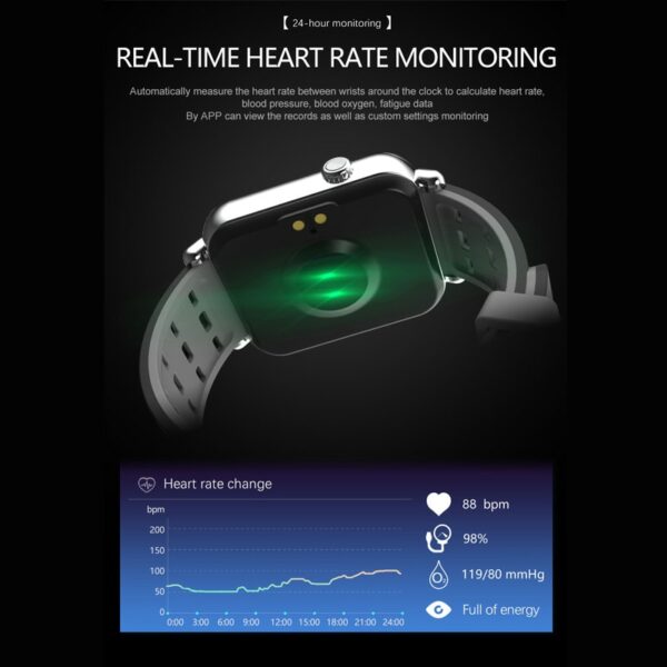 Y6 Pro Smart Watch Women Men Heart Rate Monitor Blood Pressure Waterproof Smartwatch Men Bluetooth Sports Fitness Wristwatch 4