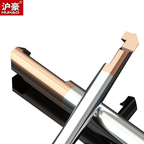 HUHAO MDR Tungsten Carbide Groove Milling Cutter Boring Tool Coated Mini Internal Turing Tool Small Hole 0.7mm-2.5mm 6